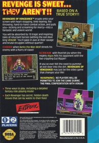 Revengers of Vengeance - Box - Back (North America) - 1641x2371
