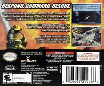 Emergency! Disaster Rescue Squad - Box - Back (North America) - 1331x1108