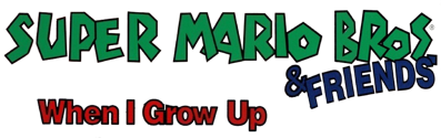 Electric Crayon 3.1: Super Mario Bros. & Friends: When I Grow Up - Clear Logo (North America) - 890x280