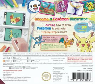Pokémon Art Academy - Box - Back (Australia) - 896x800