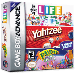 3 Game Pack!: The Game of Life / Payday / Yahtzee - Box - 3D (North America) - 1016x998