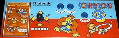 Donkey Kong 3 - Arcade - Control Panel (North America) - 700x224