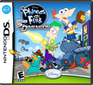 Phineas and Ferb: Across the 2nd Dimension - Box - Front - Reconstructed (North America) - 774x708