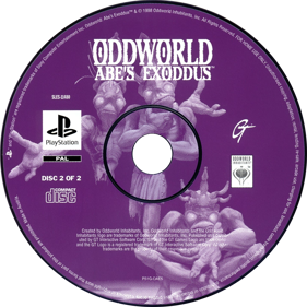 Oddworld: Abe's Exoddus - Disc (Europe) - 1500x1500