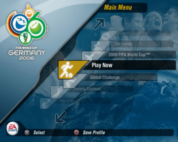 FIFA World Cup: Germany 2006 - Screenshot - Game Select (World) - 639x512