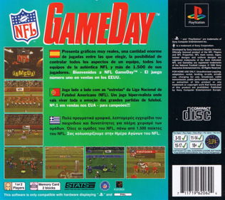 NFL GameDay - Box - Back (Europe) - 765x680