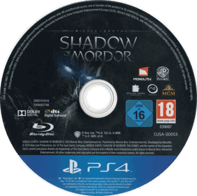 Middle-Earth: Shadow of Mordor - Disc (Europe) - 755x749