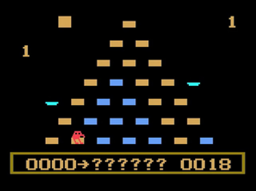 Q*bert - Screenshot - Gameplay (Europe) - 320x240