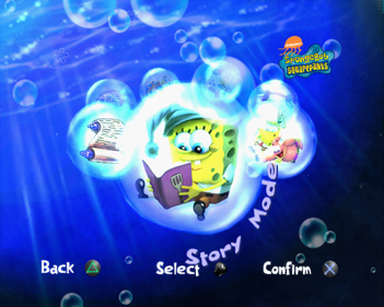 SpongeBob SquarePants: Creature from the Krusty Krab - Screenshot - Game Select (World) - 640x512
