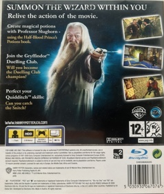Harry Potter and the Half-Blood Prince - Box - Back (Europe) - 1214x1433