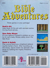 Bible Adventures - Box - Back (North America) - 980x1326
