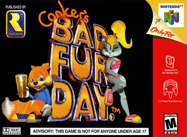 Conker's Bad Fur Day - Box - Front (North America) - 2100x1536