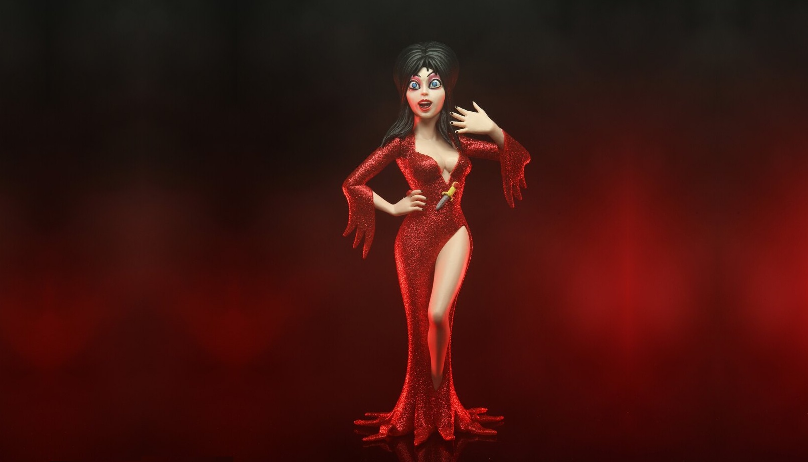 Illustration of Elvira's House of Horrors: Blood Red Kiss Edition