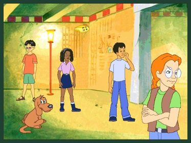 Illustration of The ClueFinders 4th Grade Adventures: Puzzle of the Pyramid
