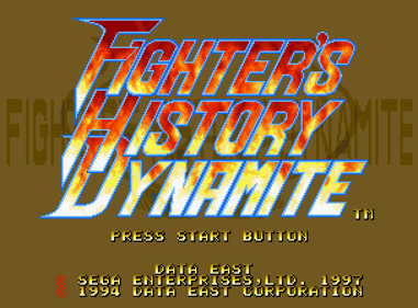 Fighter's History Dynamite - Screenshot - Game Title (Japan) - 608x448