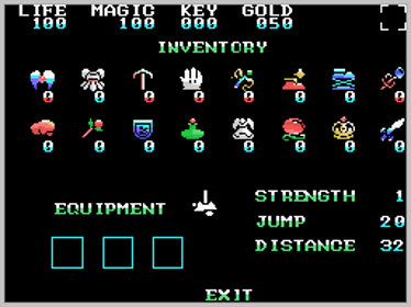 Legacy of the Wizard - Screenshot - Gameplay (World) - 256x192