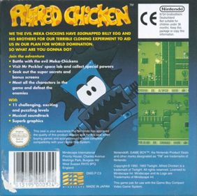 Alfred Chicken - Box - Back (Europe) - 791x788