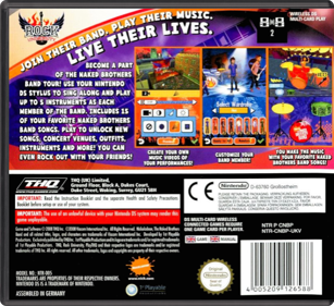 The Naked Brothers Band: The Video Game - Box - Back - Reconstructed (United Kingdom) - 774x708