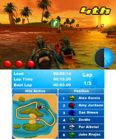 Aqua Moto Racing 3D - Screenshot - Gameplay (North America) - 400x480