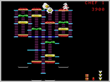 BurgerTime - Screenshot - Gameplay (World) - 256x192