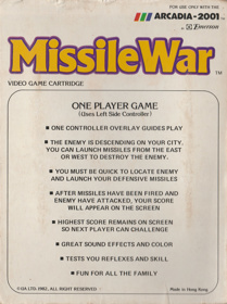 Missile War - Box - Back (Australia) - 1683x2258
