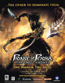 Prince of Persia: The Two Thrones - Advertisement Flyer - Front (United Kingdom) - 1723x2200