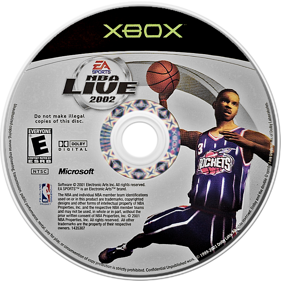 NBA Live 2002 - Disc (North America) - 800x800