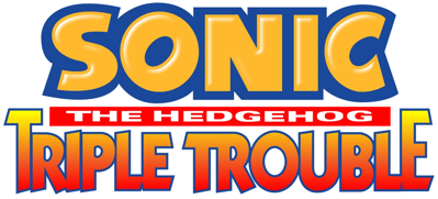 Sonic the Hedgehog: Triple Trouble - Clear Logo (World) - 1300x590