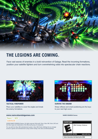 Galaga Legions - Fanart - Box - Back (World) - 1700x2400