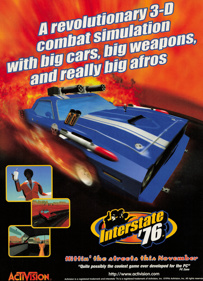Interstate '76 - Advertisement Flyer - Front (United Kingdom) - 1591x2200