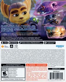 Ratchet & Clank: Rift Apart - Box - Back (Canada) - 642x800