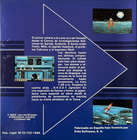 Tintin on the Moon - Box - Back (Spain) - 1078x1103
