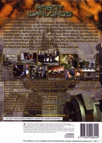 Robot Warlords - Box - Back (Germany) - 483x680