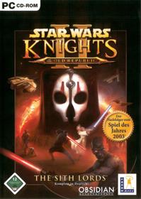 Star Wars: Knights of the Old Republic II: The Sith Lords - Box - Front (Germany) - 1022x1440