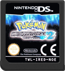 Pokémon Black Version 2 - Cart - Front (Germany) - 517x564