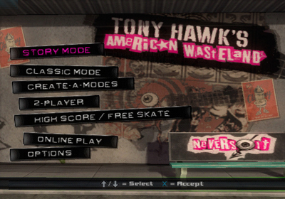 Tony Hawk's American Wasteland - Screenshot - Game Select (World) - 640x448