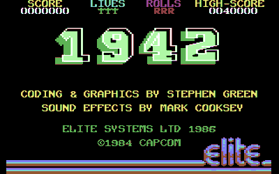 1942 - Screenshot - Game Title (World) - 320x200