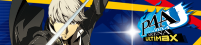 Persona 4 Arena Ultimax - Banner (World) - 420x95