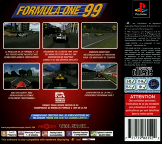Formula One 99 - Box - Back (France) - 765x680