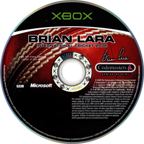 Brian Lara International Cricket 2005 - Disc (Europe) - 750x750