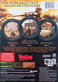 Sniper Elite - Box - Back (France) - 483x680