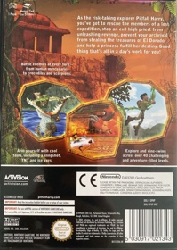 Pitfall: The Lost Expedition - Box - Back (Europe) - 1126x1587