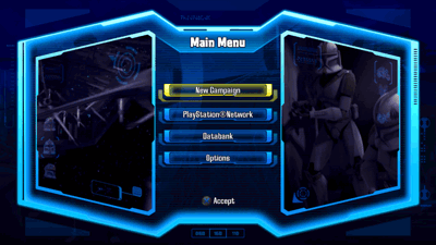 Star Wars: The Clone Wars: Republic Heroes - Screenshot - Game Select (World) - 1280x720