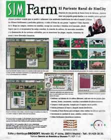 SimFarm: SimCity's Country Cousin - Box - Back (Spain) - 1980x2496