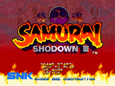 Samurai Shodown III: Blades of Blood - Screenshot - Game Title (Europe) - 640x480