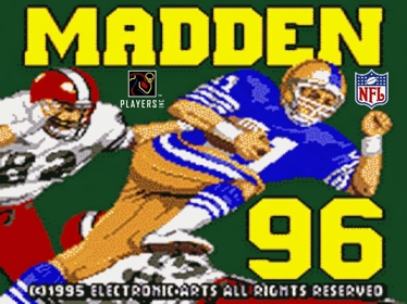 Madden '96 - Screenshot - Game Title (North America) - 1195x896