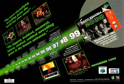 WWF WrestleMania 2000 - Advertisement Flyer - Front (North America) - 2450x1650