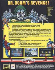 The Amazing Spider-Man and Captain America in Dr. Doom's Revenge! - Box - Back (Europe) - 389x498