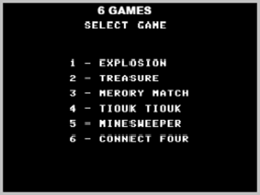 6 Games - Screenshot - Game Title (World) - 256x192