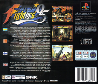 The King of Fighters '95 - Box - Back (Europe) - 1618x1386